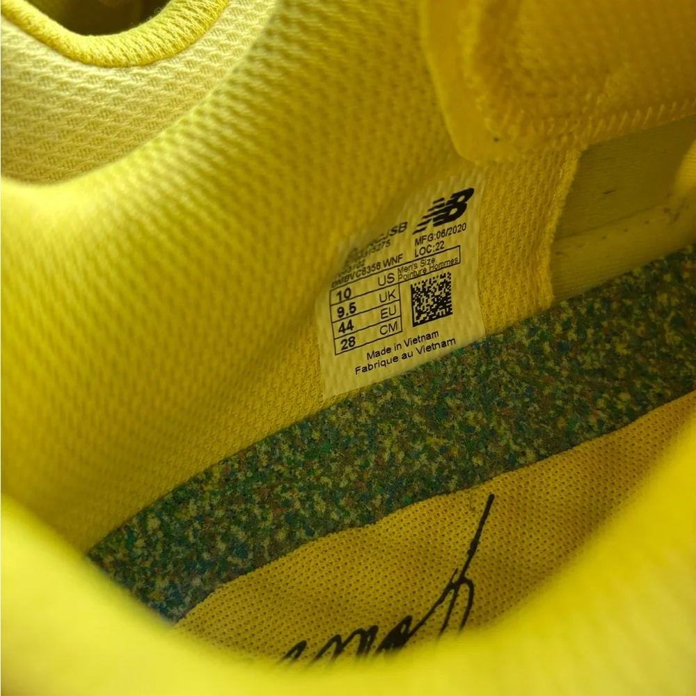 New Balance Vision Racers Yellow Sneakers - Picture 7 of 9